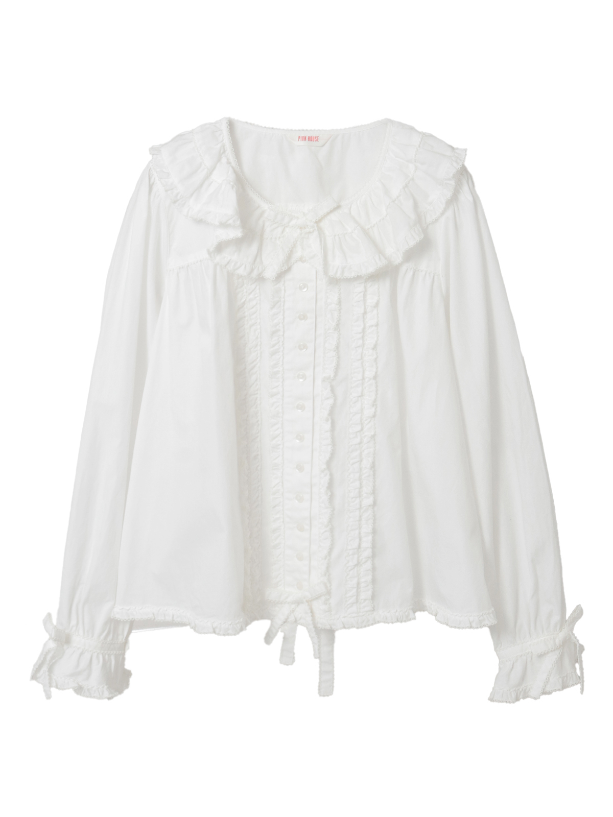 フリル襟付きブラウス｜ピンクハウスオフィシャルオンライン