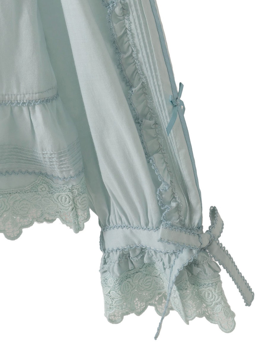 ケミカルレース使いオーバーブラウス 詳細画像 ピンク 4