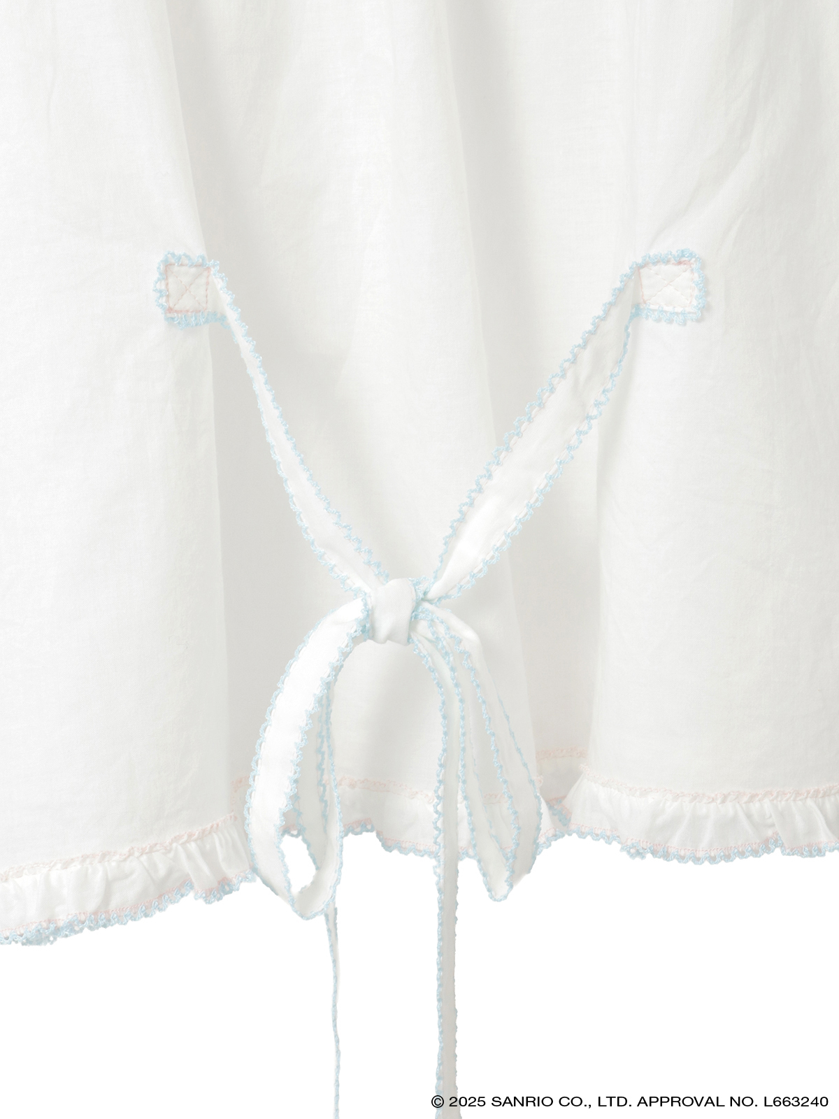 Little Twin Stars×PINK HOUSE 刺しゅう入りローンブラウス｜ピンク