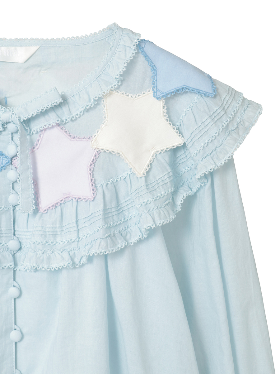 星ワッペン使いブラウス 詳細画像 クロ 11