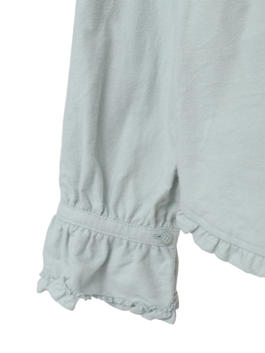 スタンドカラーブラウス 詳細画像 ブロード・シロ 5