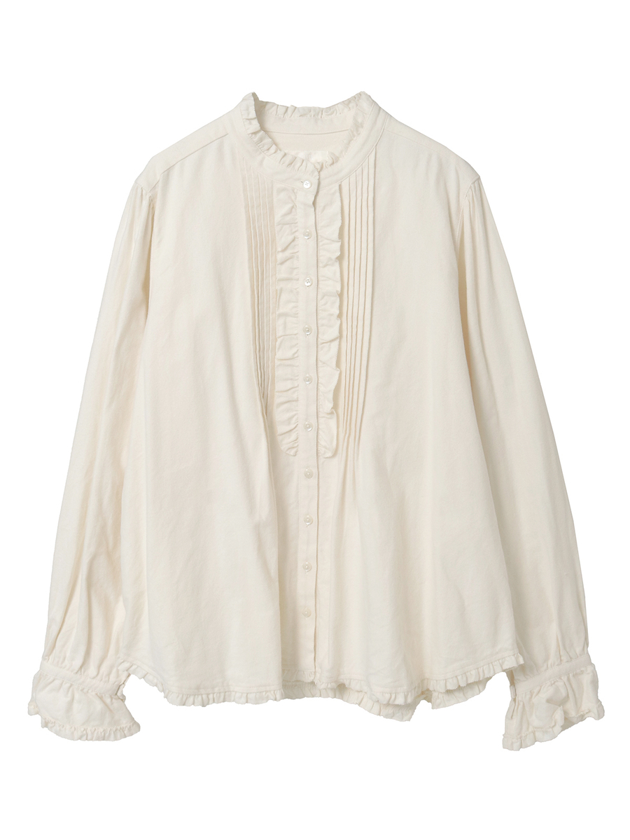 スタンドカラーブラウス 詳細画像 アイボリー 1