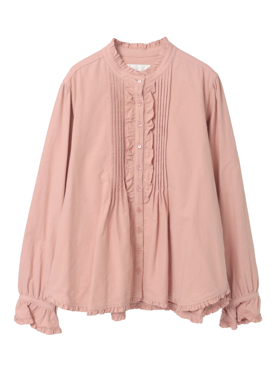 スタンドカラーブラウス 詳細画像 ピンク 1