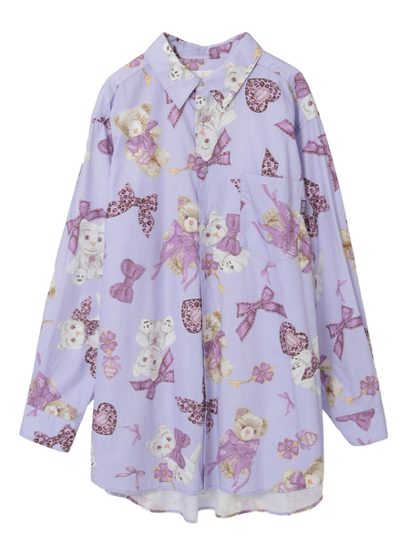 PINK HOUSE×Momocloももクロベアプリントブラウス