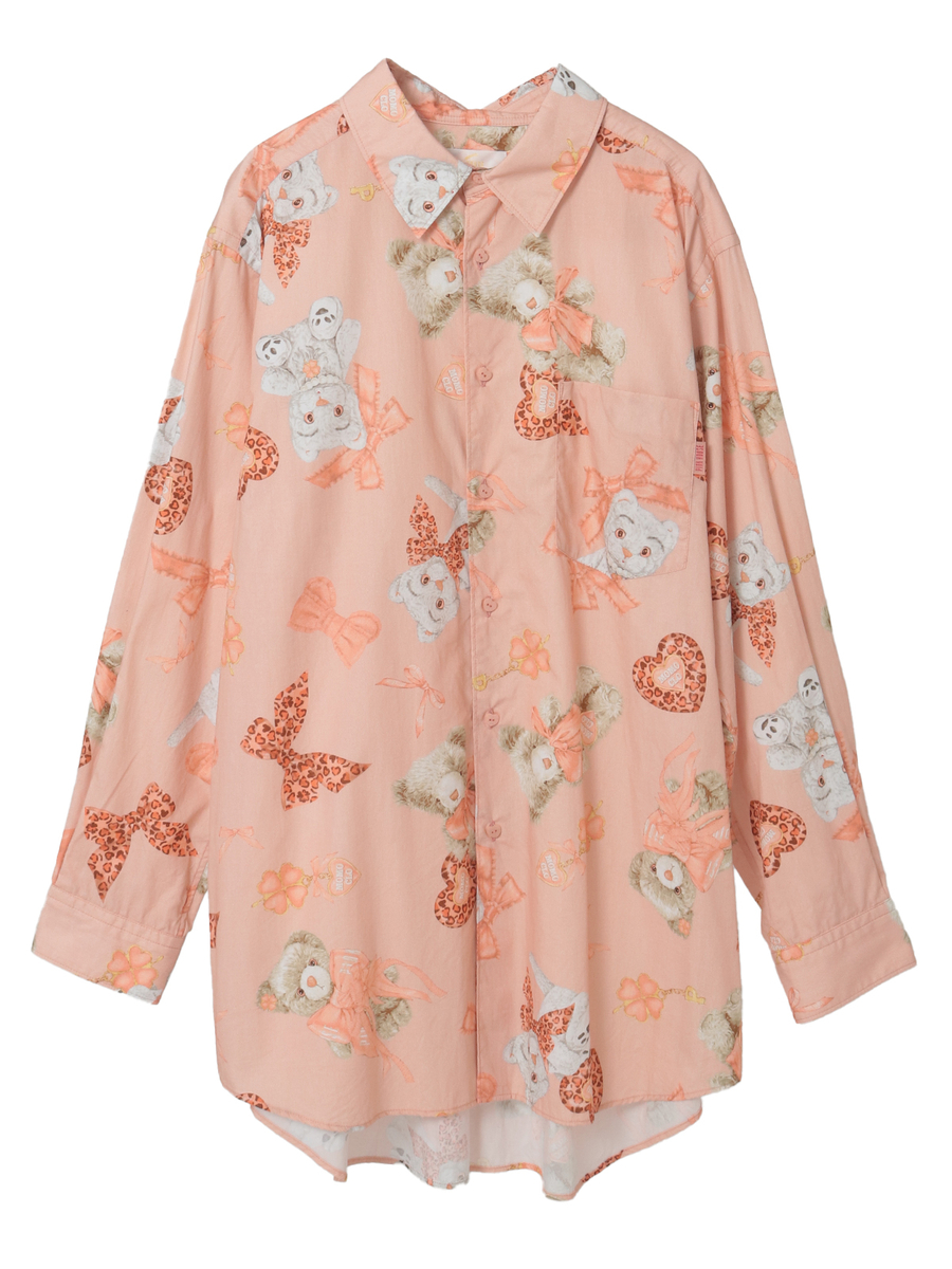 PINK HOUSE×Momocloももクロベアプリントブラウス 詳細画像 ピンク 1