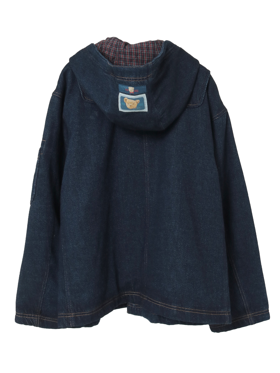 ⭐︎ワンダフルワールド⭐︎デニムフード付きダッフルコート⭐︎ピンクハウス ⭐︎ワンダフルワールド⭐︎デニムフード付きダッフルコート⭐︎ピンク