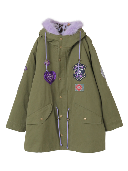 PINK HOUSE×Momoclo パイレーツキャットワッペンモッズコート
