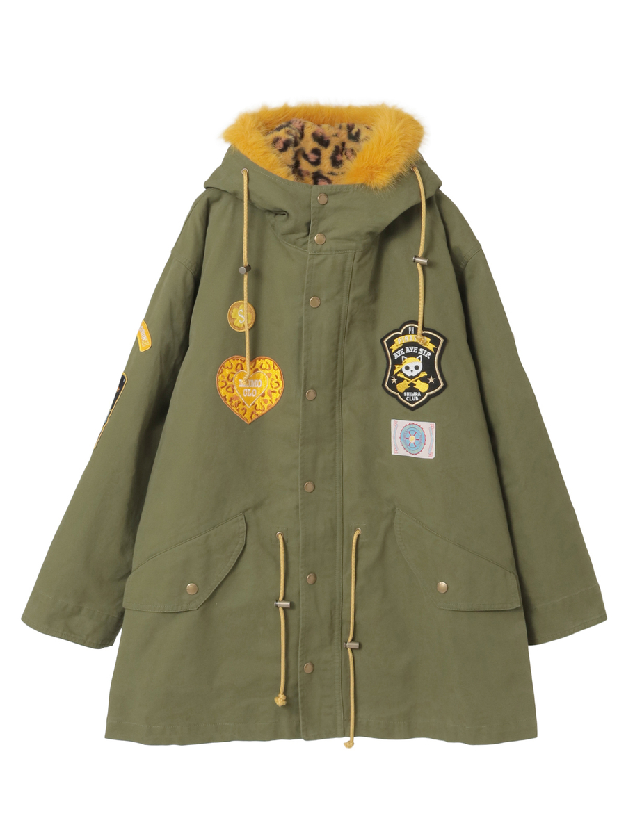 PINK HOUSE×Momoclo パイレーツキャットワッペンモッズコート 詳細画像 イエロー 1