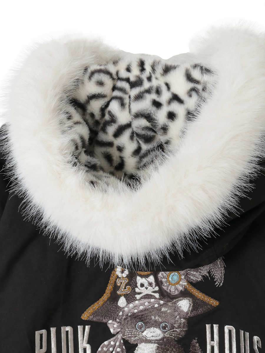 PINK HOUSE×Momoclo パイレーツキャットワッペンモッズコート 詳細画像 イエロー 22