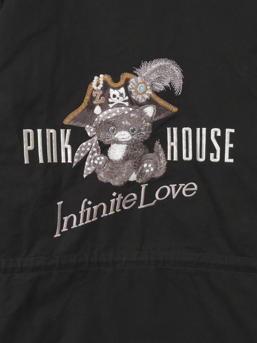 PINK HOUSE×Momoclo パイレーツキャットワッペンモッズコート 詳細画像 イエロー 23