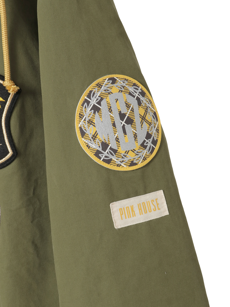 PINK HOUSE×Momoclo パイレーツキャットワッペンモッズコート 詳細画像 イエロー 9