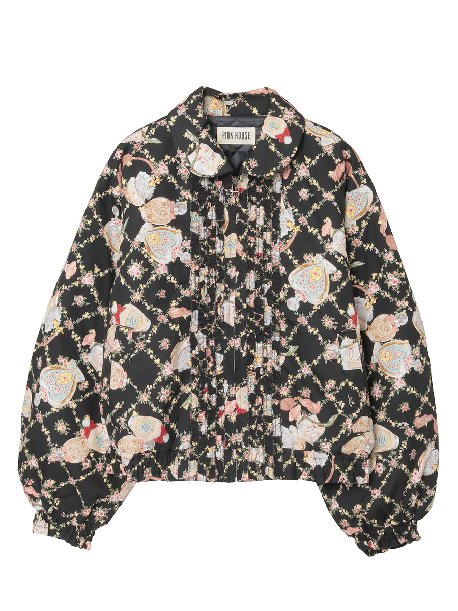 パフュームプリントブルゾン 詳細画像 クロ 1