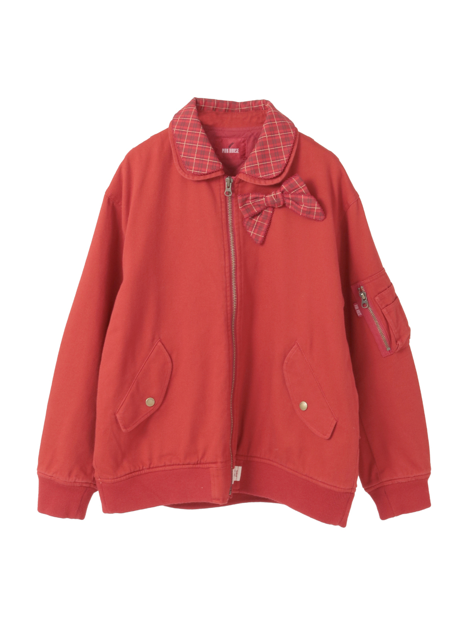 ハロウィーンワンダーランドワッペン使いゼッケン付きブルゾン 詳細画像 ブルー 1