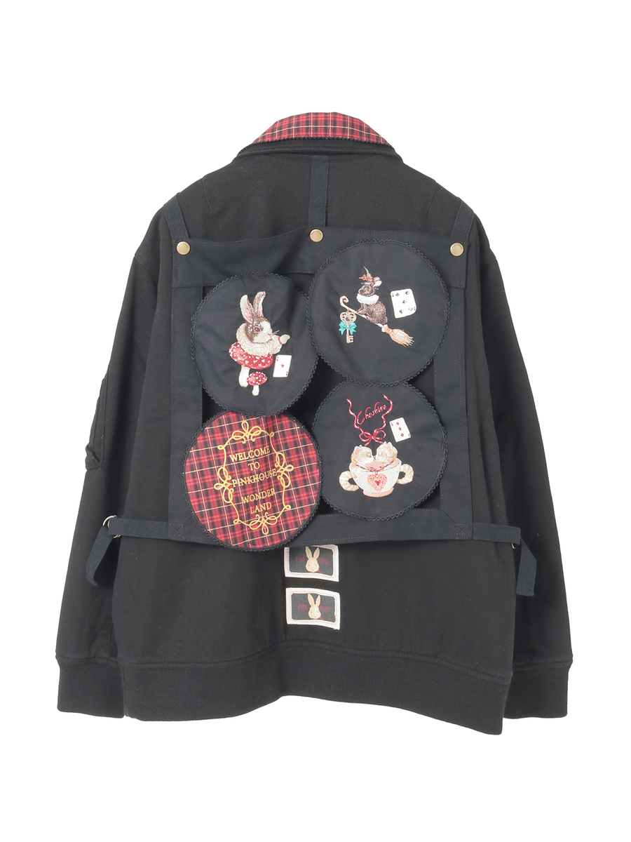 ハロウィーンワンダーランドワッペン使いゼッケン付きブルゾン 詳細画像 ブルー 12