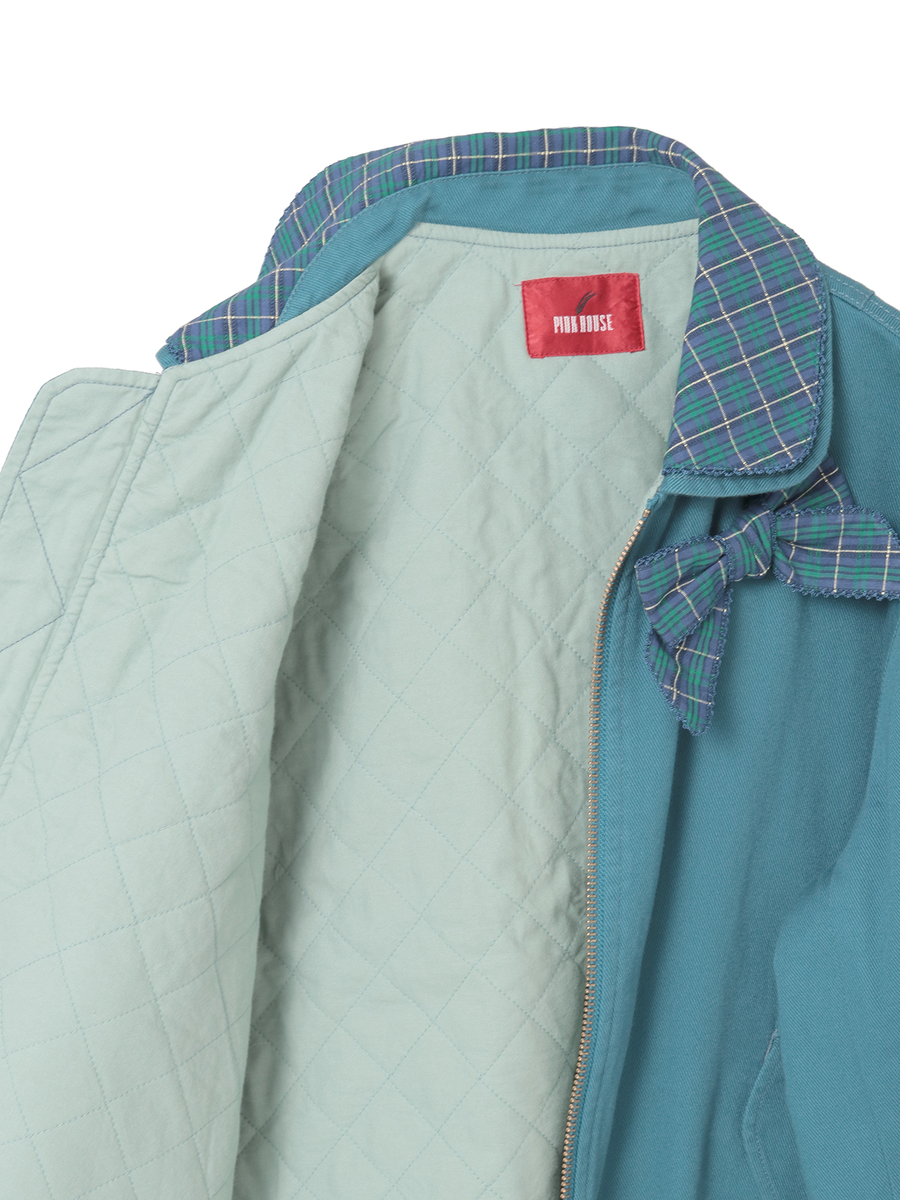 ハロウィーンワンダーランドワッペン使いゼッケン付きブルゾン 詳細画像 ブルー 15