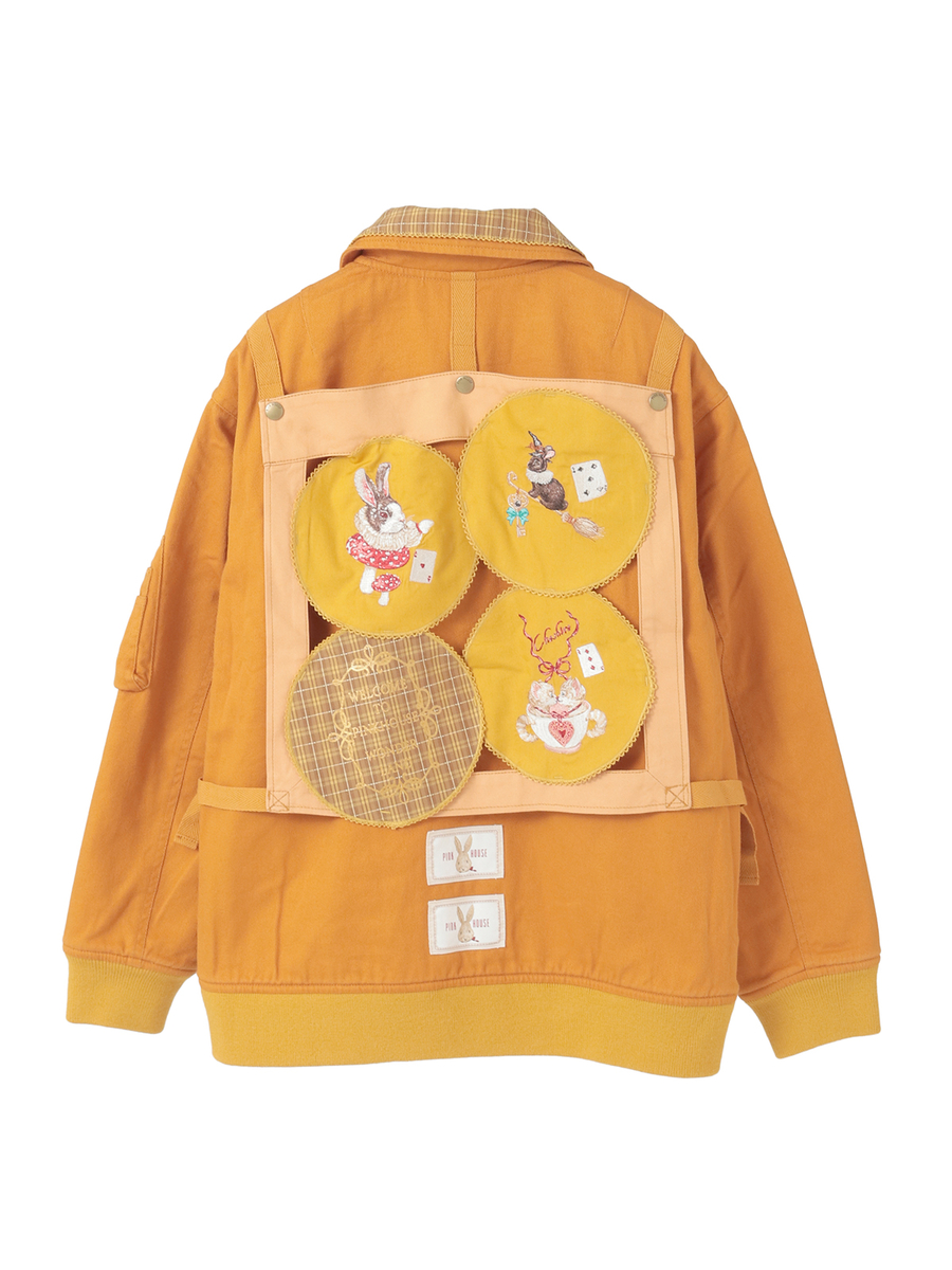 ハロウィーンワンダーランドワッペン使いゼッケン付きブルゾン 詳細画像 ブルー 16