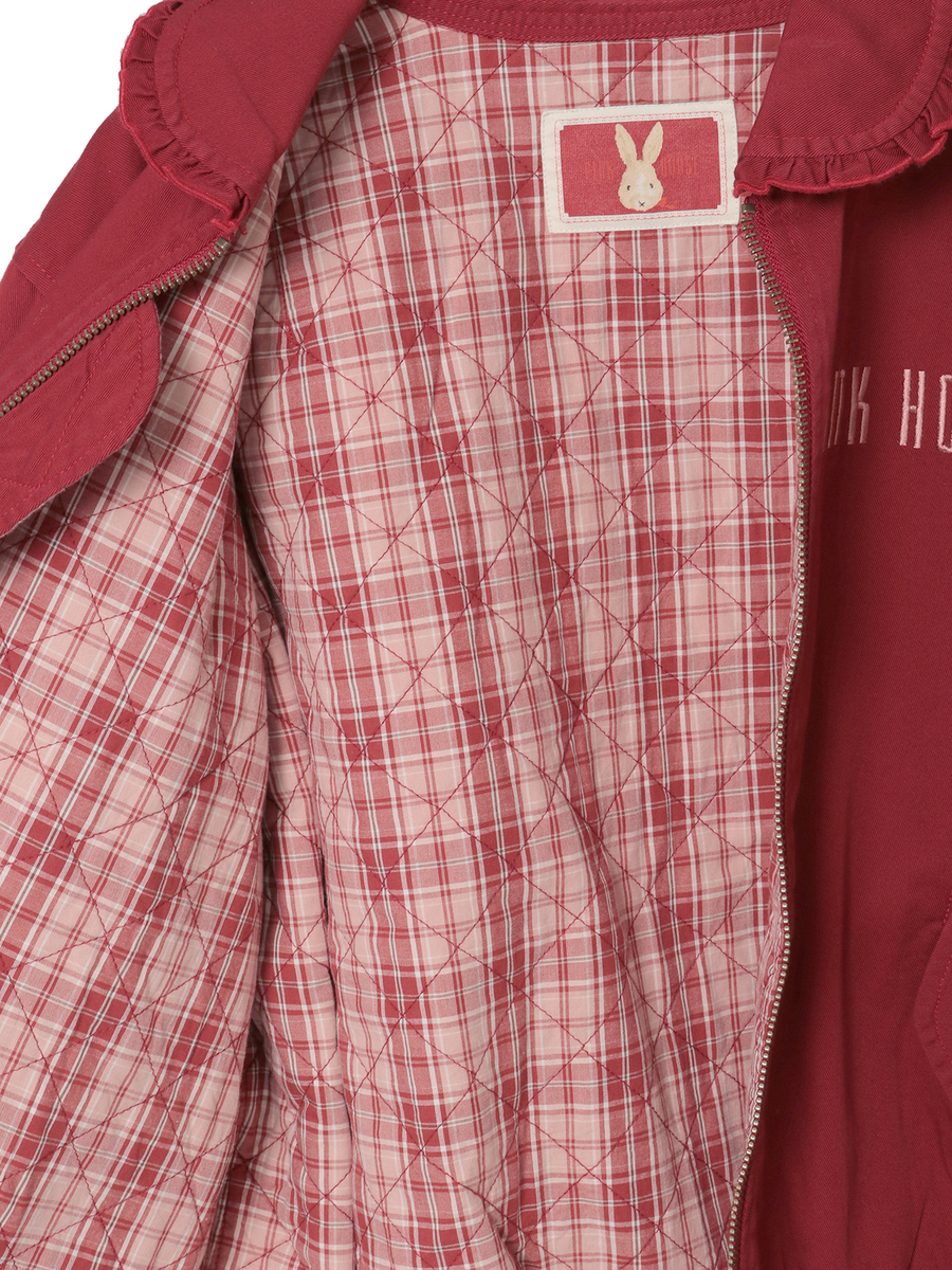 バラ園うさぎ刺繍ブルゾン 詳細画像 ブルー 12