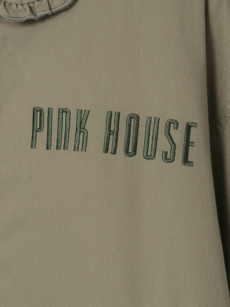 バラ園うさぎ刺繍ブルゾン 詳細画像 ブルー 16