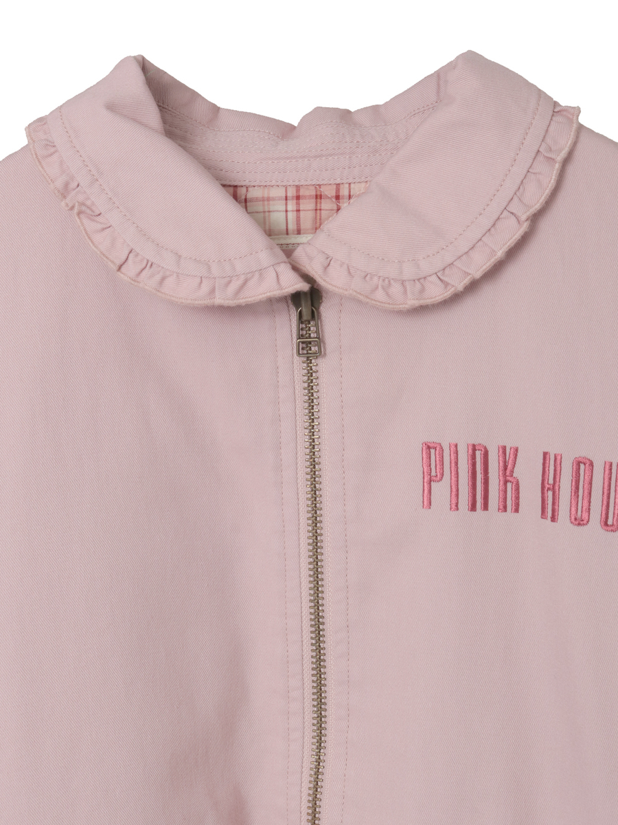 バラ園うさぎ刺繍ブルゾン 詳細画像 ブルー 3