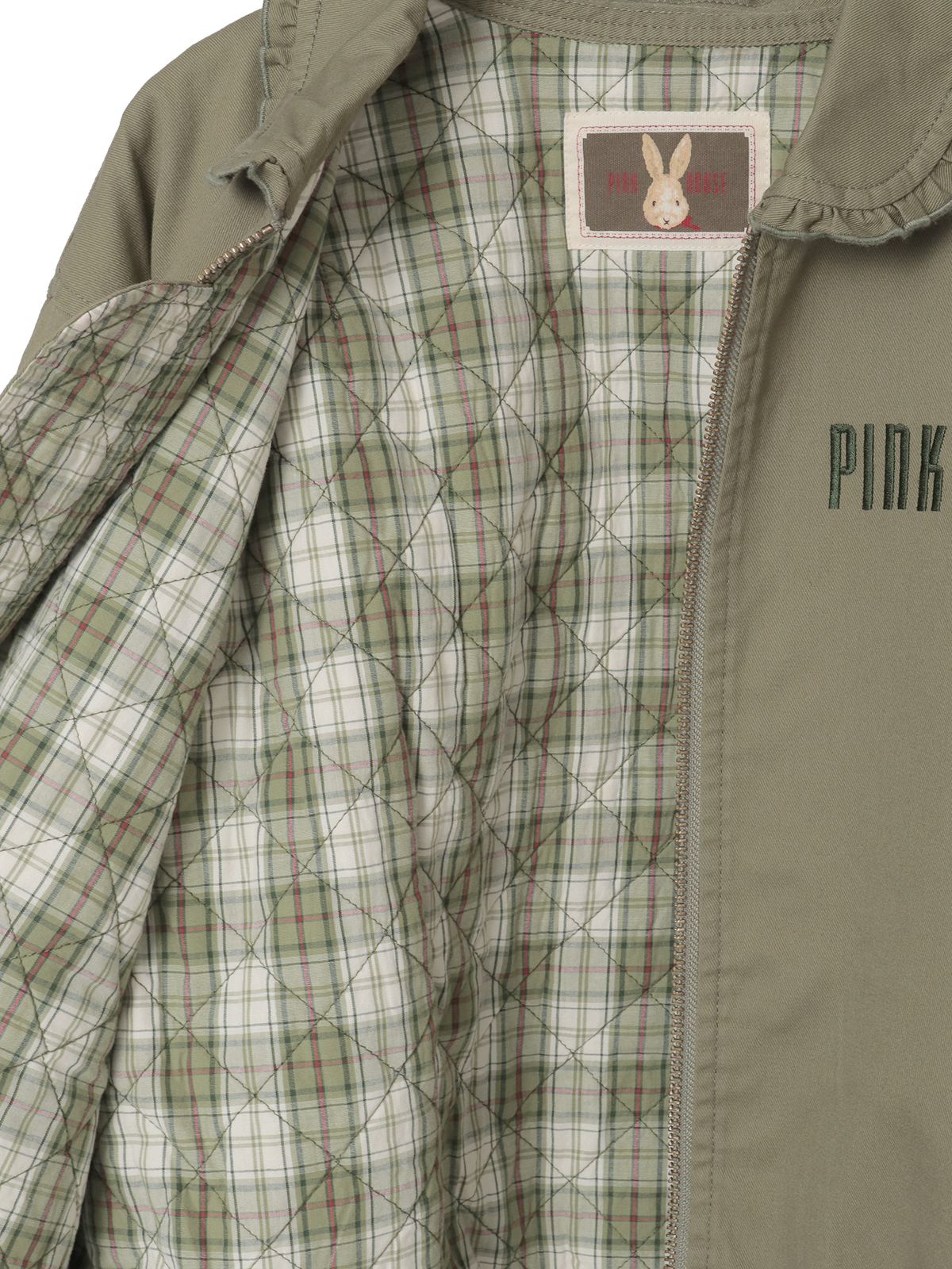 バラ園うさぎ刺繍ブルゾン｜ピンクハウスオフィシャルオンライン