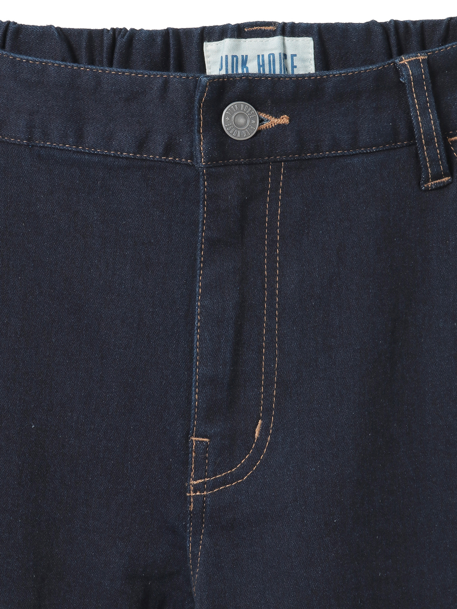 ローンフリル使いデニムパンツ 詳細画像 クロ 3