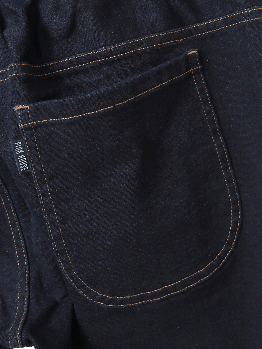 ローンフリル使いデニムパンツ 詳細画像 クロ 5