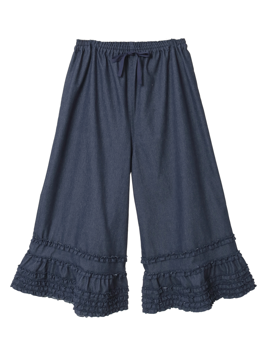 フリル使いワイドパンツ 詳細画像 キナリ 1