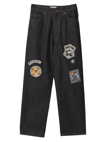 PINK HOUSE×Momoclo ワッペンいっぱいデニムパンツ