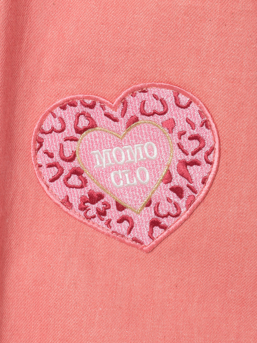 PINK HOUSE×Momoclo ワッペンいっぱいデニムパンツ 詳細画像 アカ 10