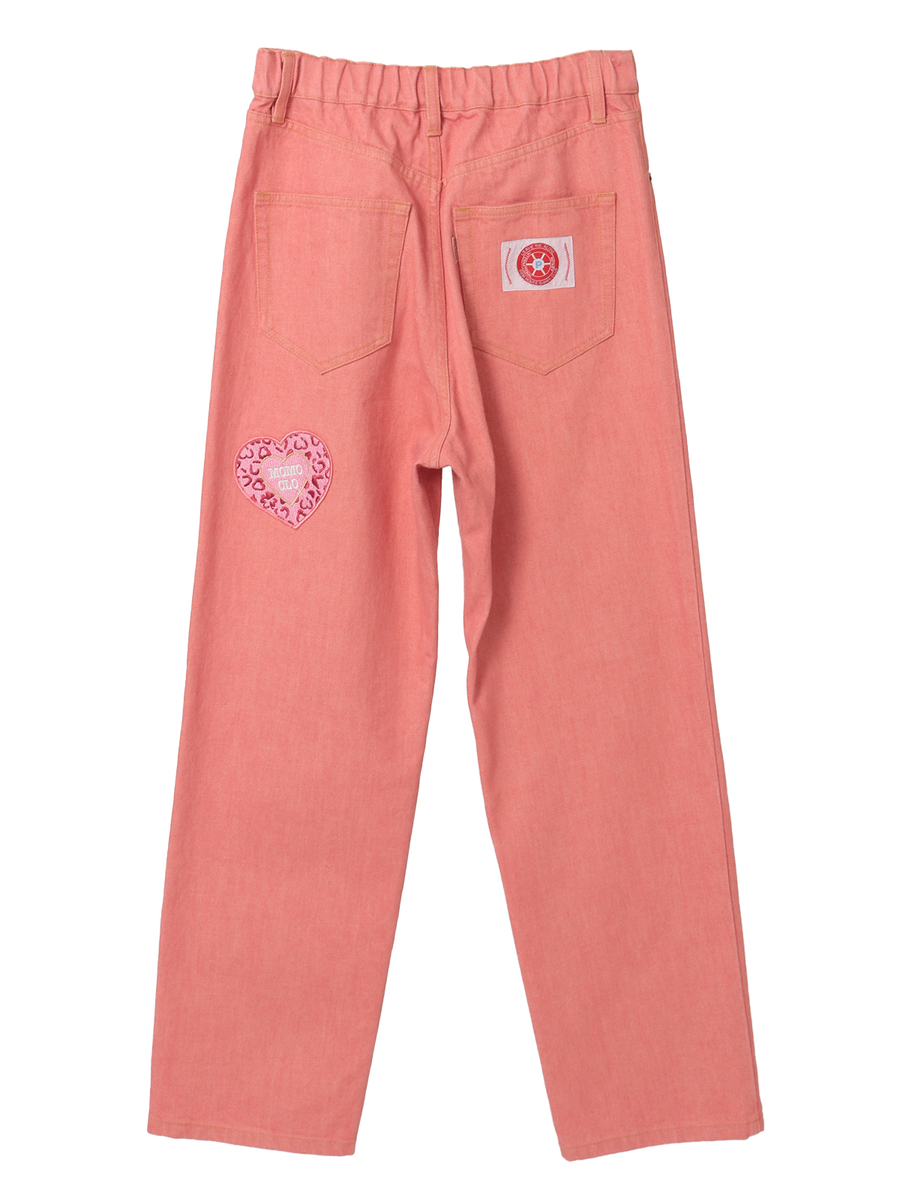 PINK HOUSE×Momoclo ワッペンいっぱいデニムパンツ 詳細画像 アカ 2