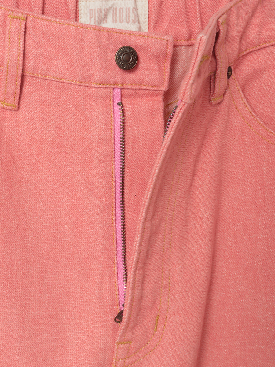 PINK HOUSE×Momoclo ワッペンいっぱいデニムパンツ 詳細画像 アカ 5