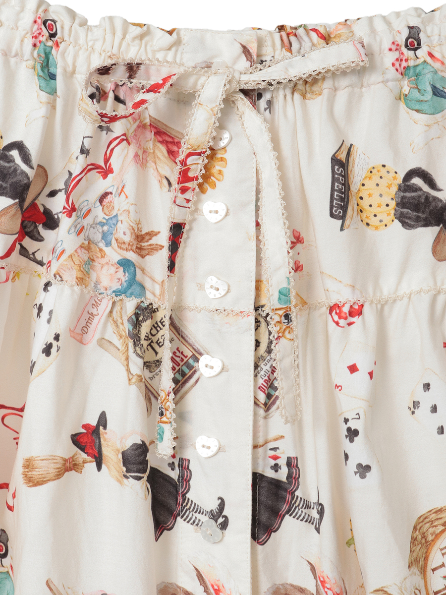 ハロウィーンワンダーランドプリントスカート 詳細画像 キナリ 3