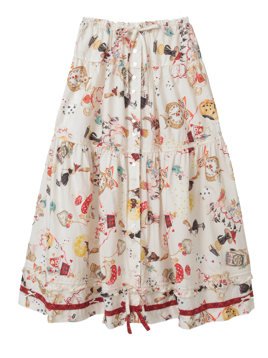 ハロウィーンワンダーランドプリントスカート 詳細画像 キナリ 1
