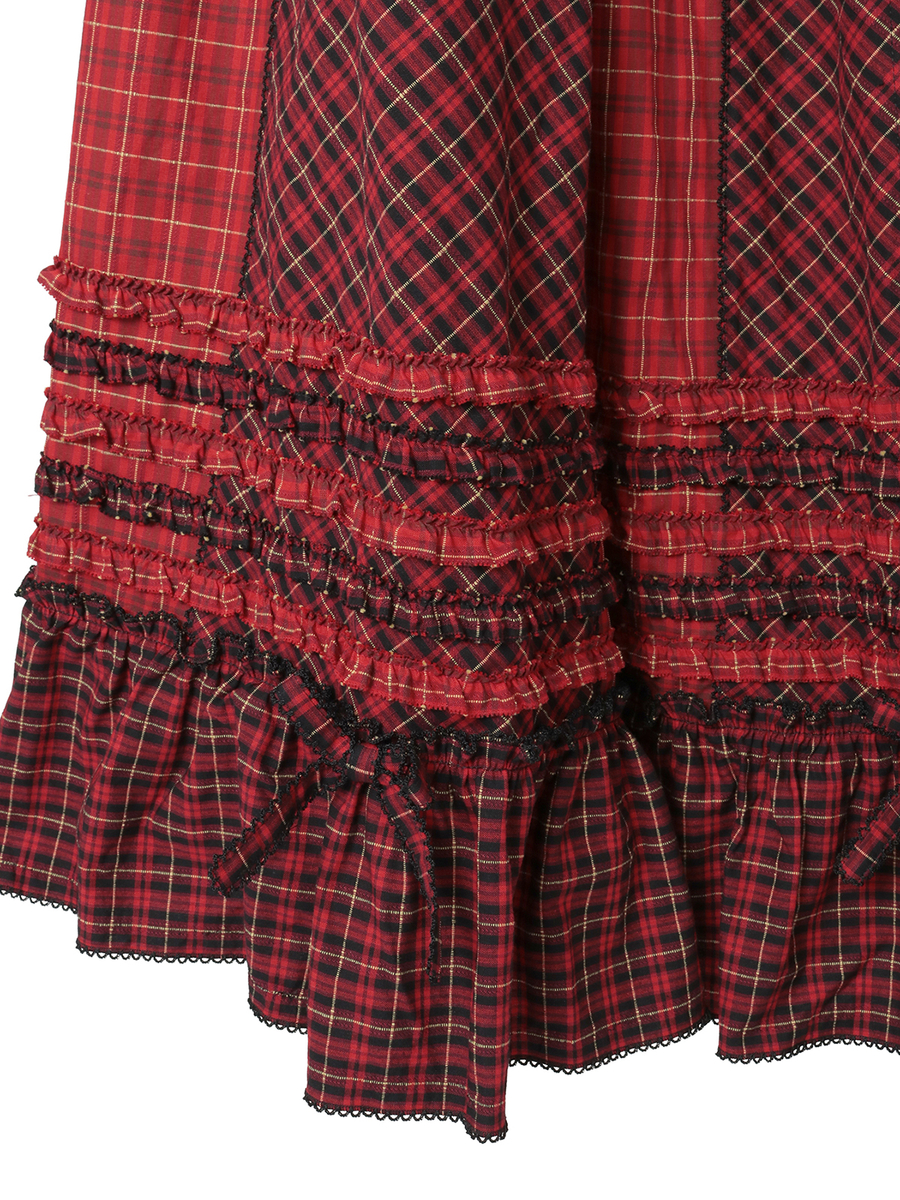 オリジナルコードチェックスカート 詳細画像 イエロー 6