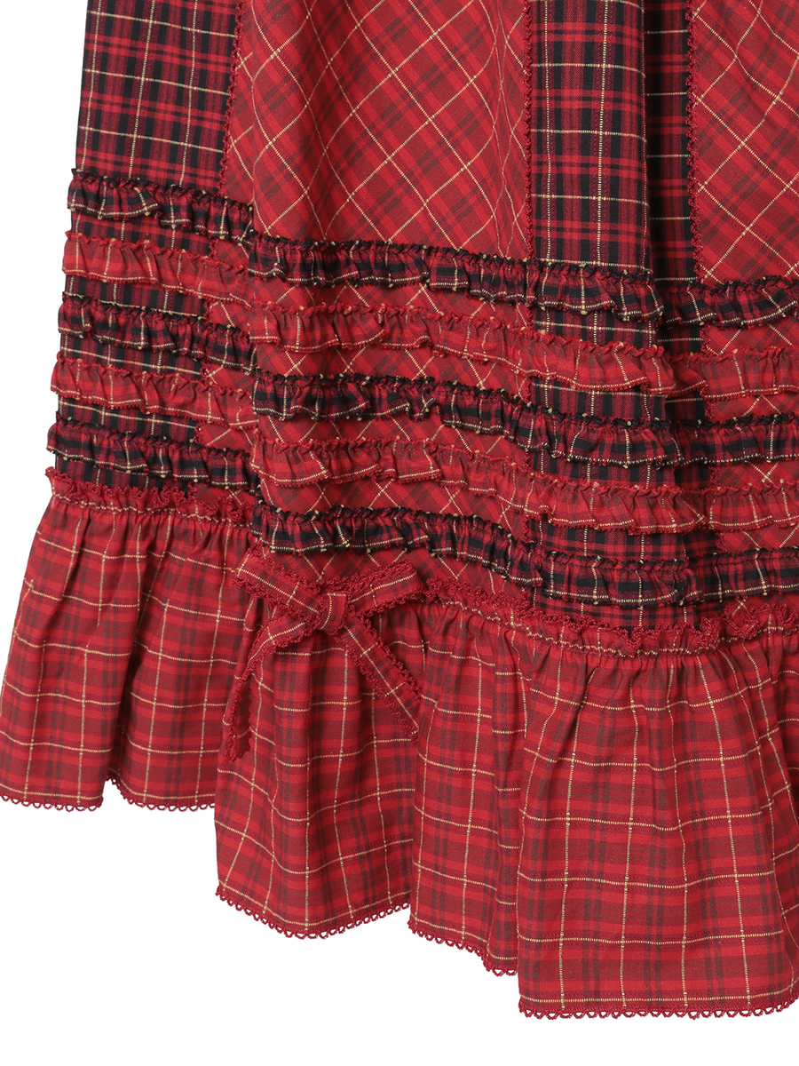 オリジナルコードチェックスカート 詳細画像 イエロー 7