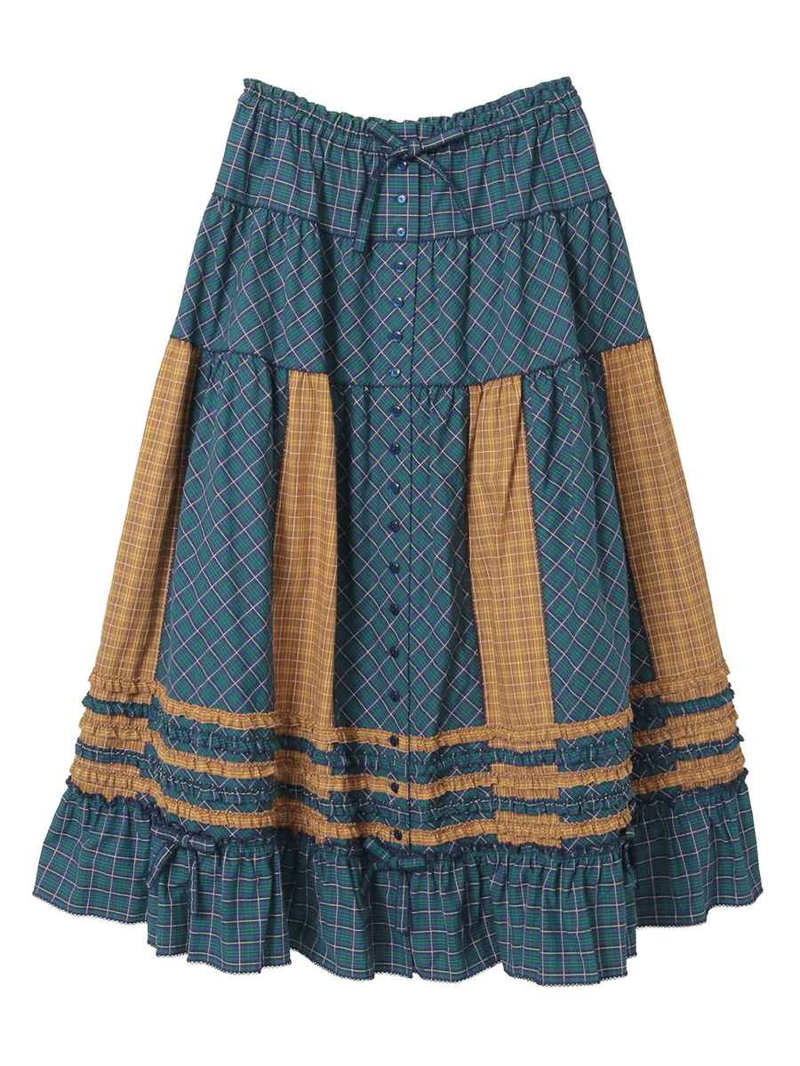 オリジナルコードチェックスカート 詳細画像 コン 1