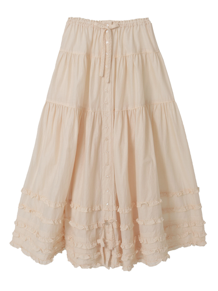 ローンティアードスカート