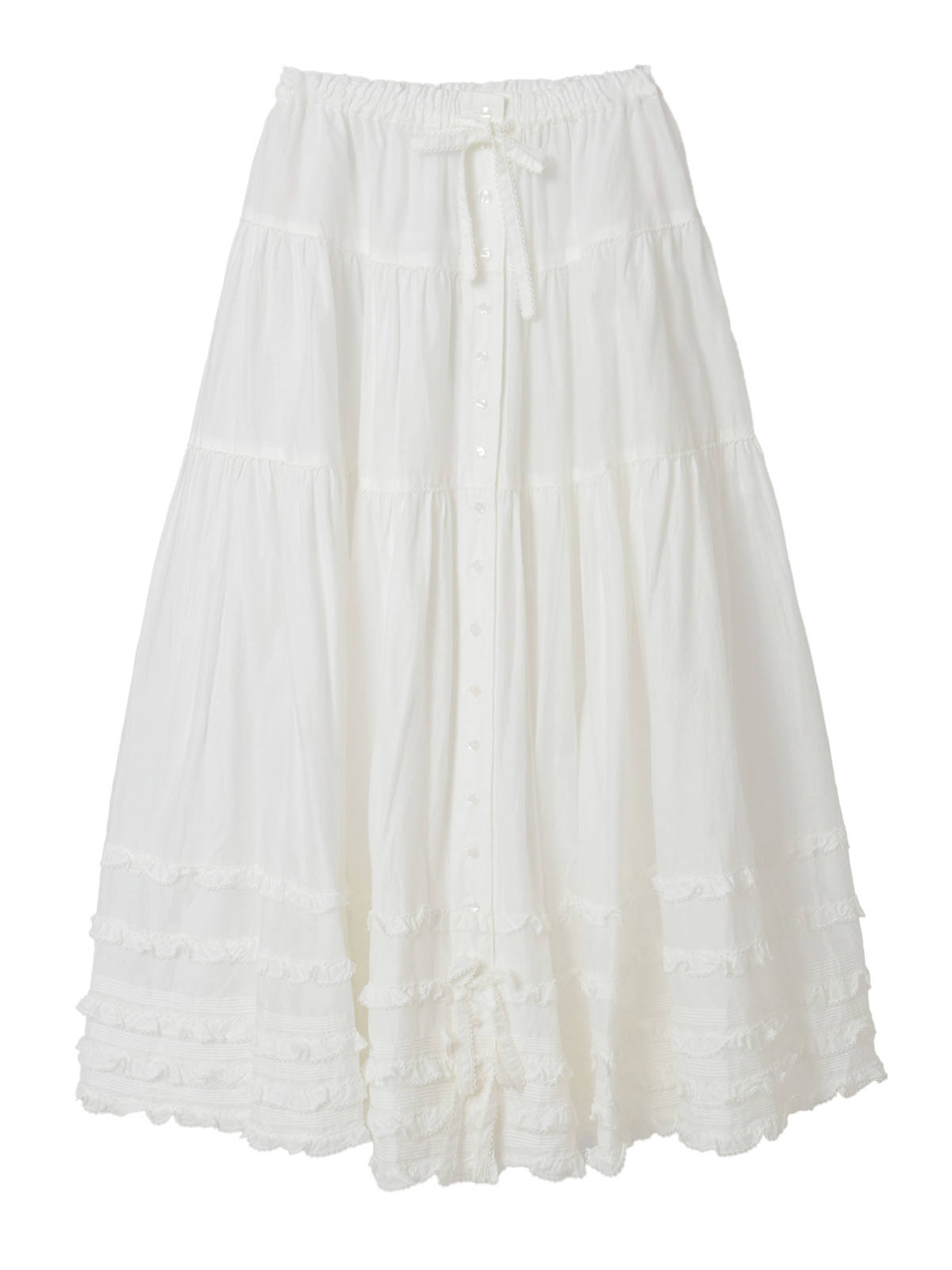 美品✨ピンクハウス　ティアード ローン ロング スカート　トランプ　近年もの 美品✨ピンクハウス ティアード ローン ロング スカート