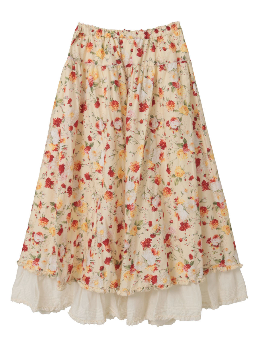 ジョセフィーヌプリントスカート 詳細画像 アイボリー 2