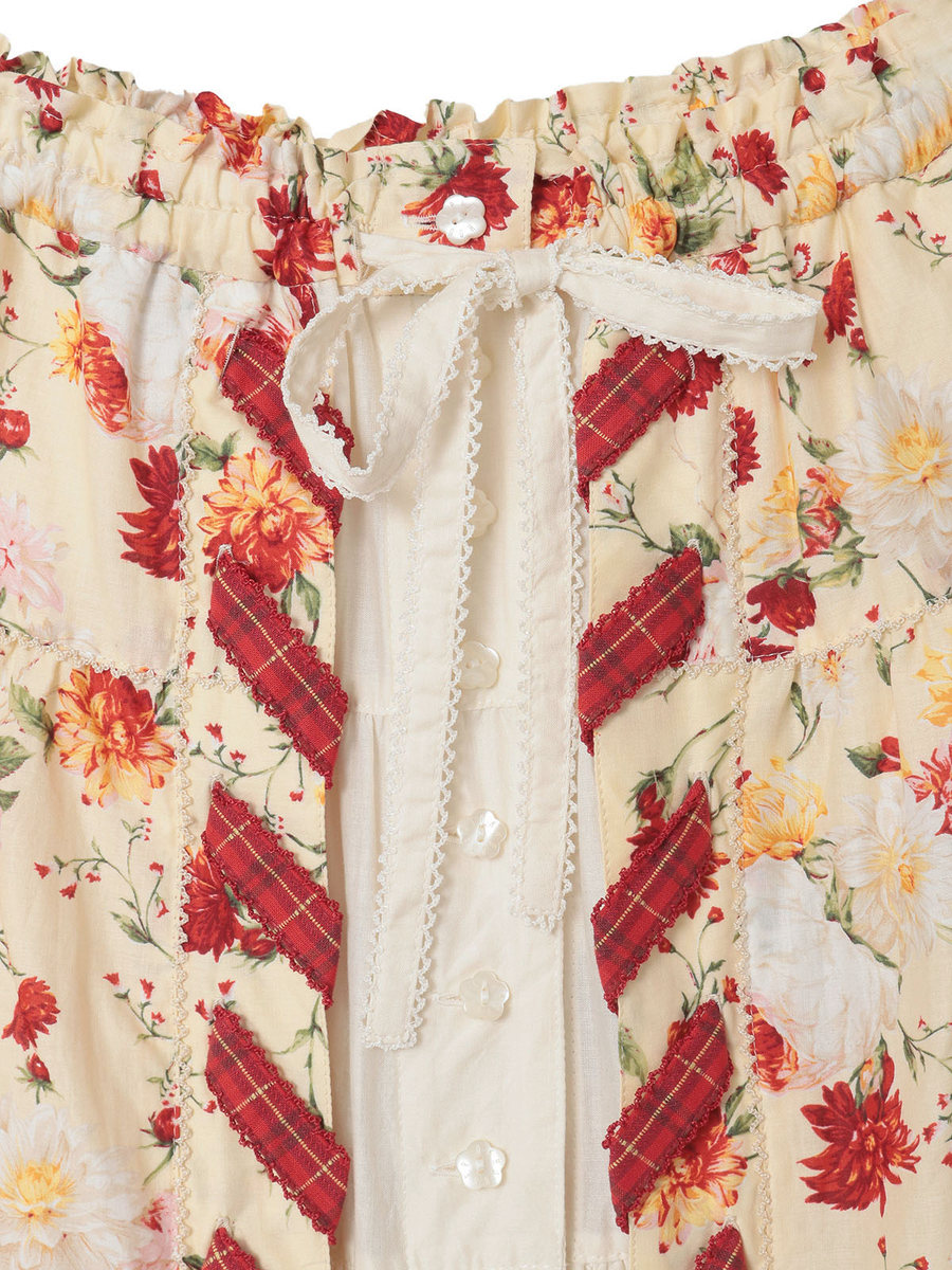 ジョセフィーヌプリントスカート 詳細画像 アイボリー 3