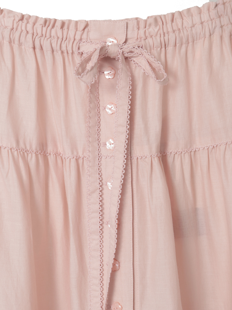 ケミカルレース使いスカート 詳細画像 ブルー 3