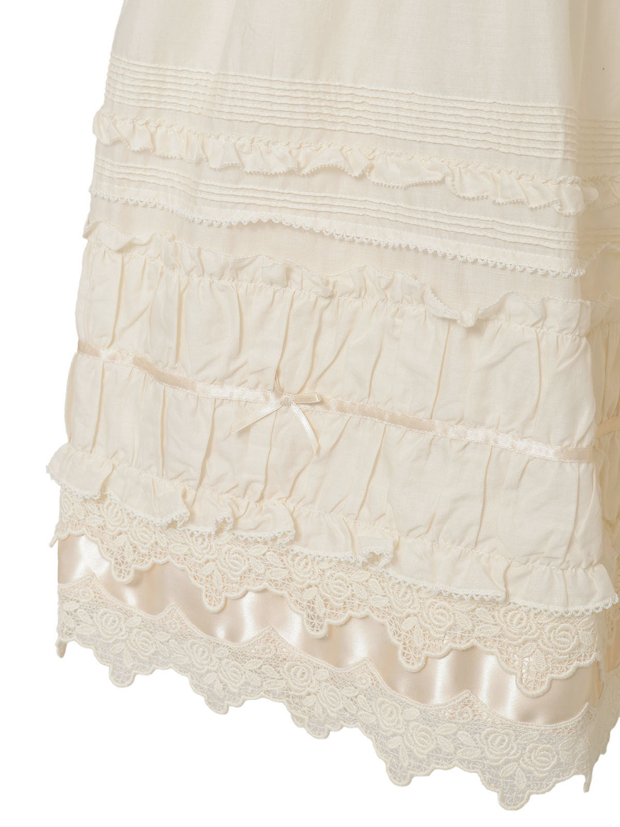 ケミカルレース使いスカート 詳細画像 ブルー 7