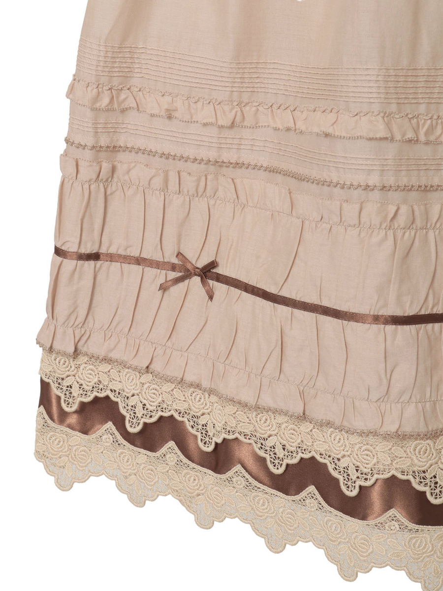 ケミカルレース使いスカート 詳細画像 ブルー 9