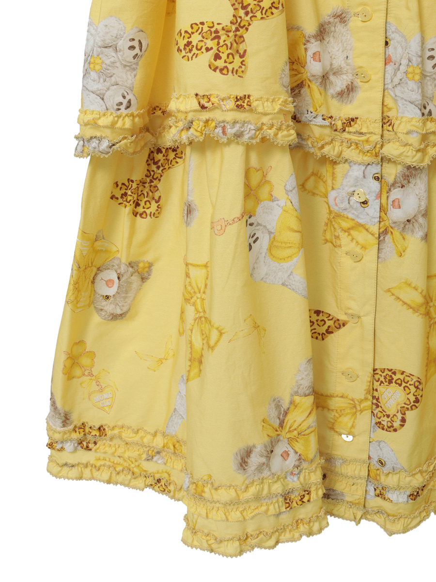 PINK HOUSE×Momoclo ももクロベアプリント吊りスカート 詳細画像 アカ 10