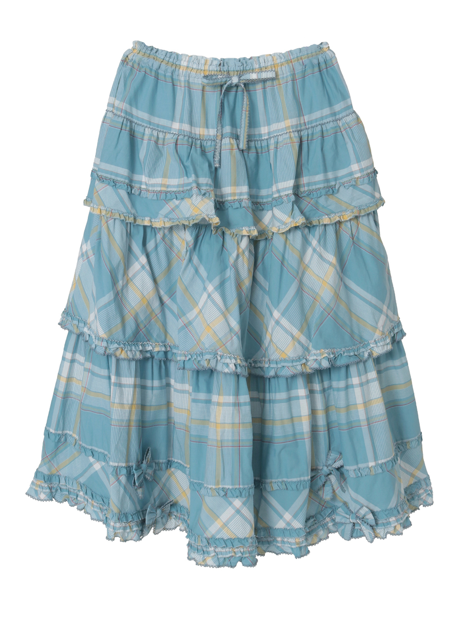 オリジナルチェックスカート 詳細画像 ブルー 1