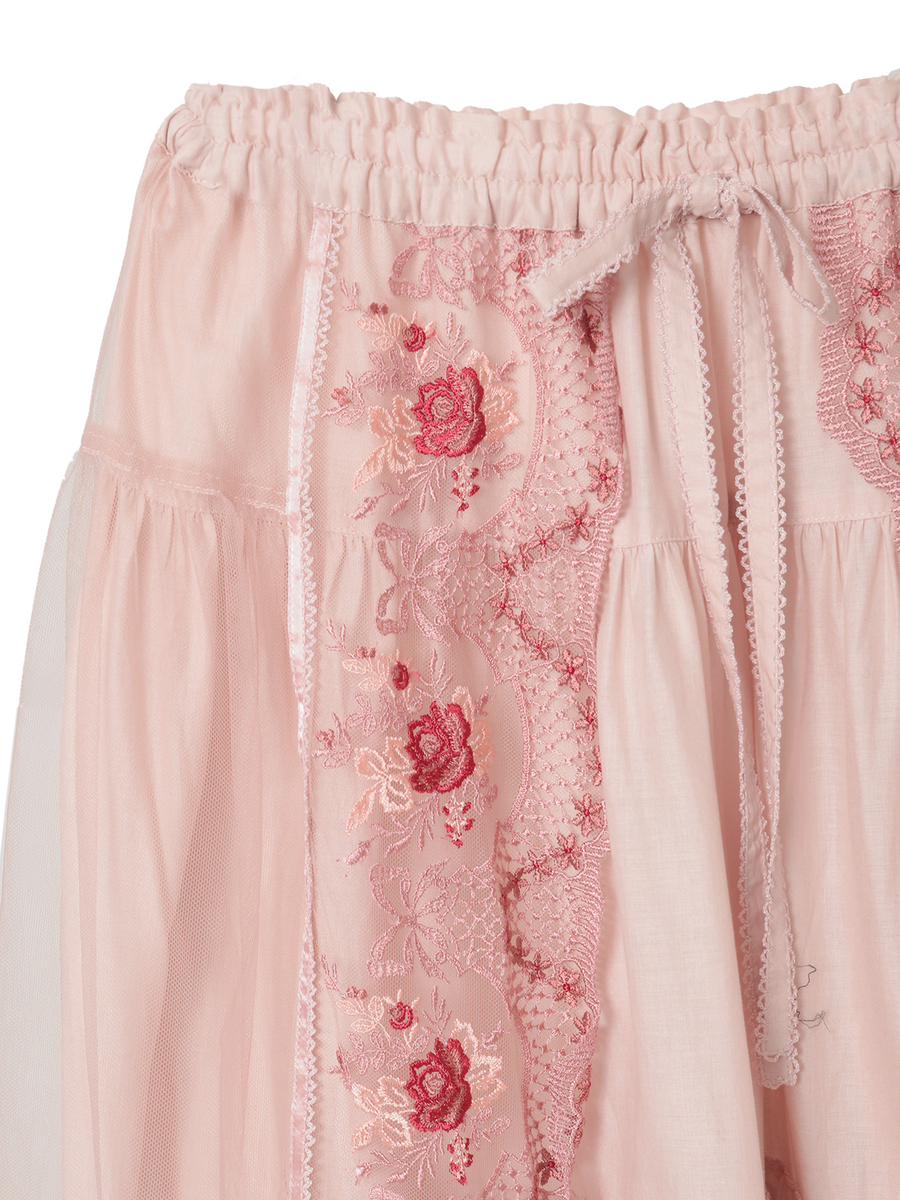 ロココレース使いスカート 詳細画像 アイボリー系 4