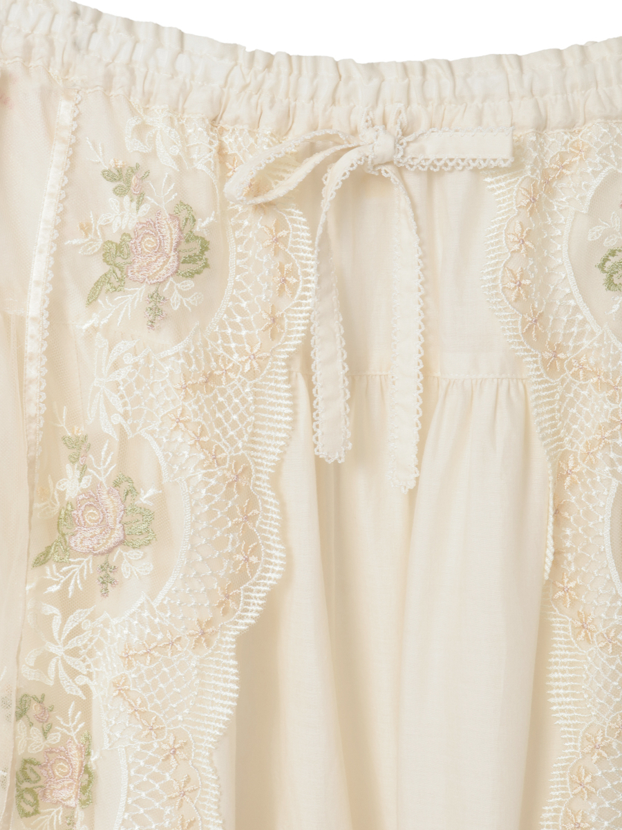 ロココレース使いスカート 詳細画像 アイボリー系 8