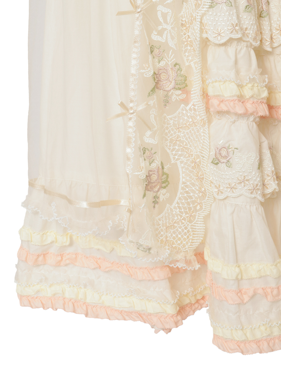 ロココレース使いスカート 詳細画像 アイボリー系 9