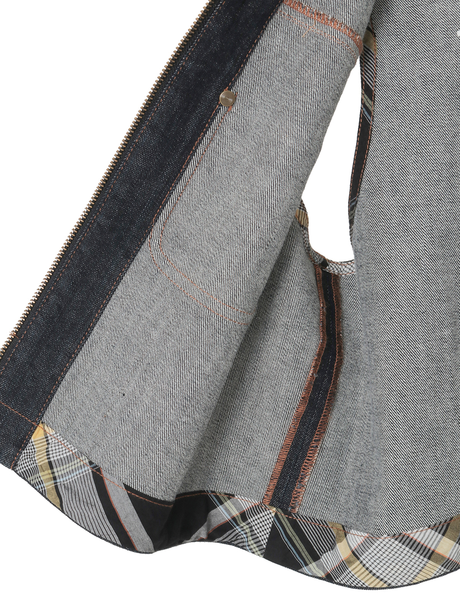 テディベア刺繍デニムベスト 詳細画像 クロ 10