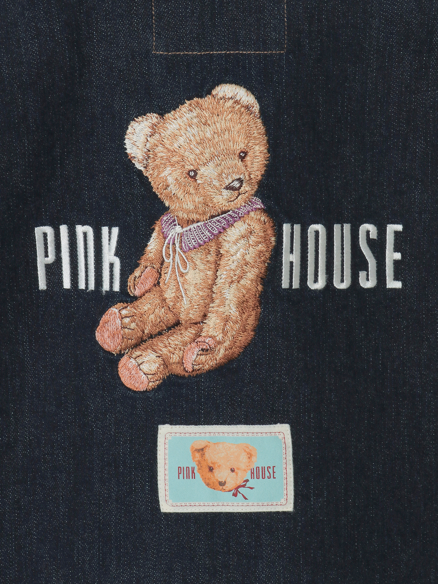 テディベア刺繍デニムベスト 詳細画像 クロ 13